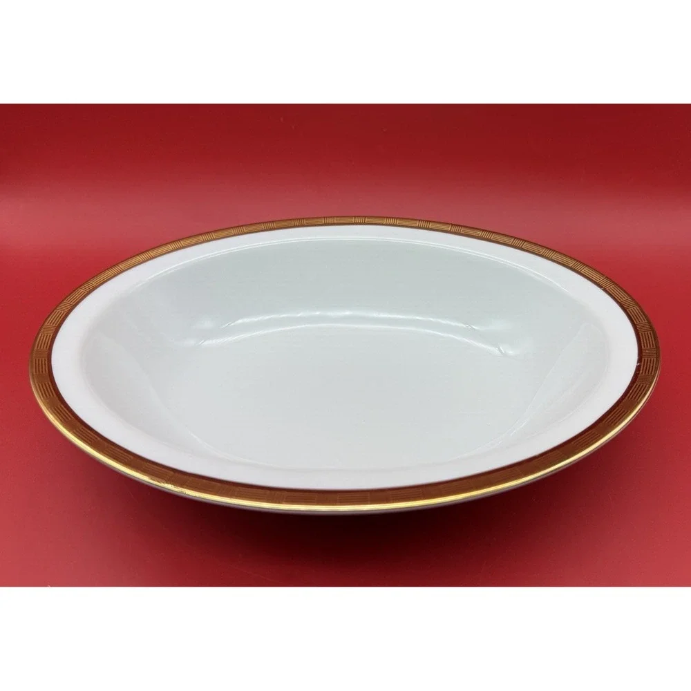 Vintage Richard Ginori Dorato Oval Vegetable Serving/Veggie Bowl 9 7/8